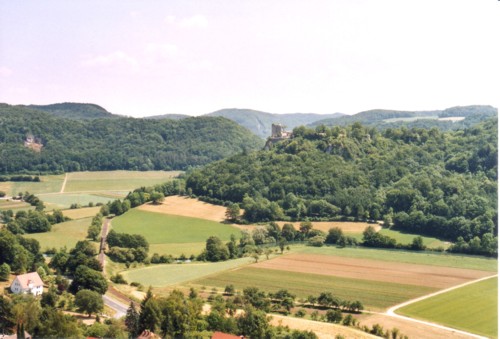 Blick von der Burgruine Streitberg